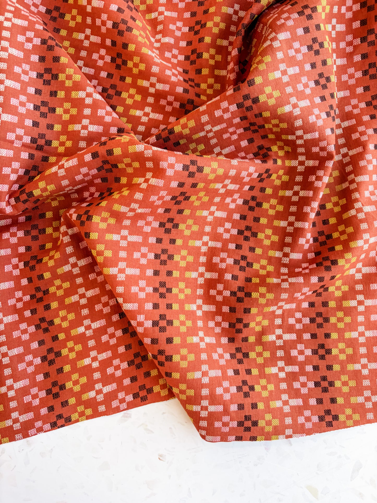 Ruby Star Society Mystic Fable Warp Weft - Flowers in Terracot