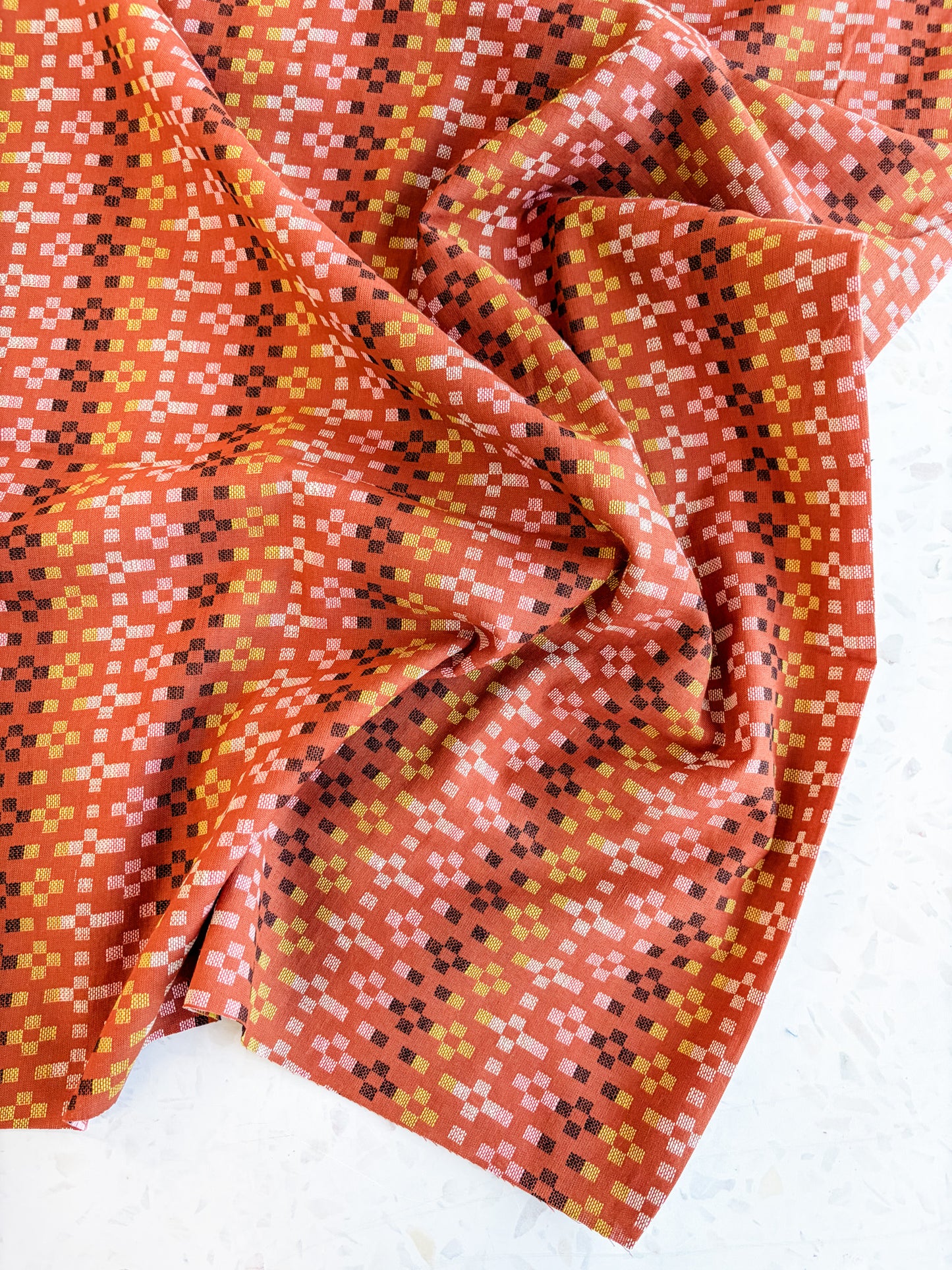 Ruby Star Society Mystic Fable Warp Weft - Flowers in Terracot
