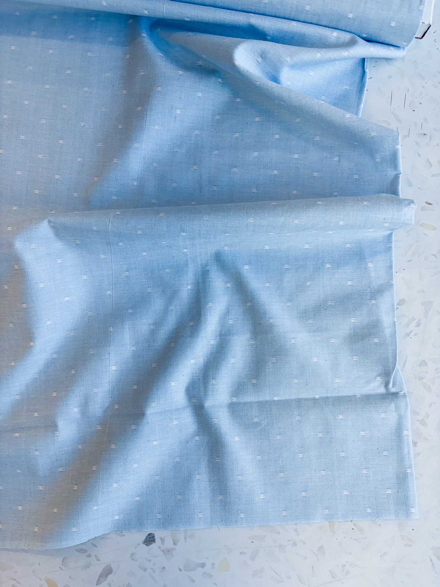 Summer Solstice Lightweight Cotton in Sky Blue Chambray