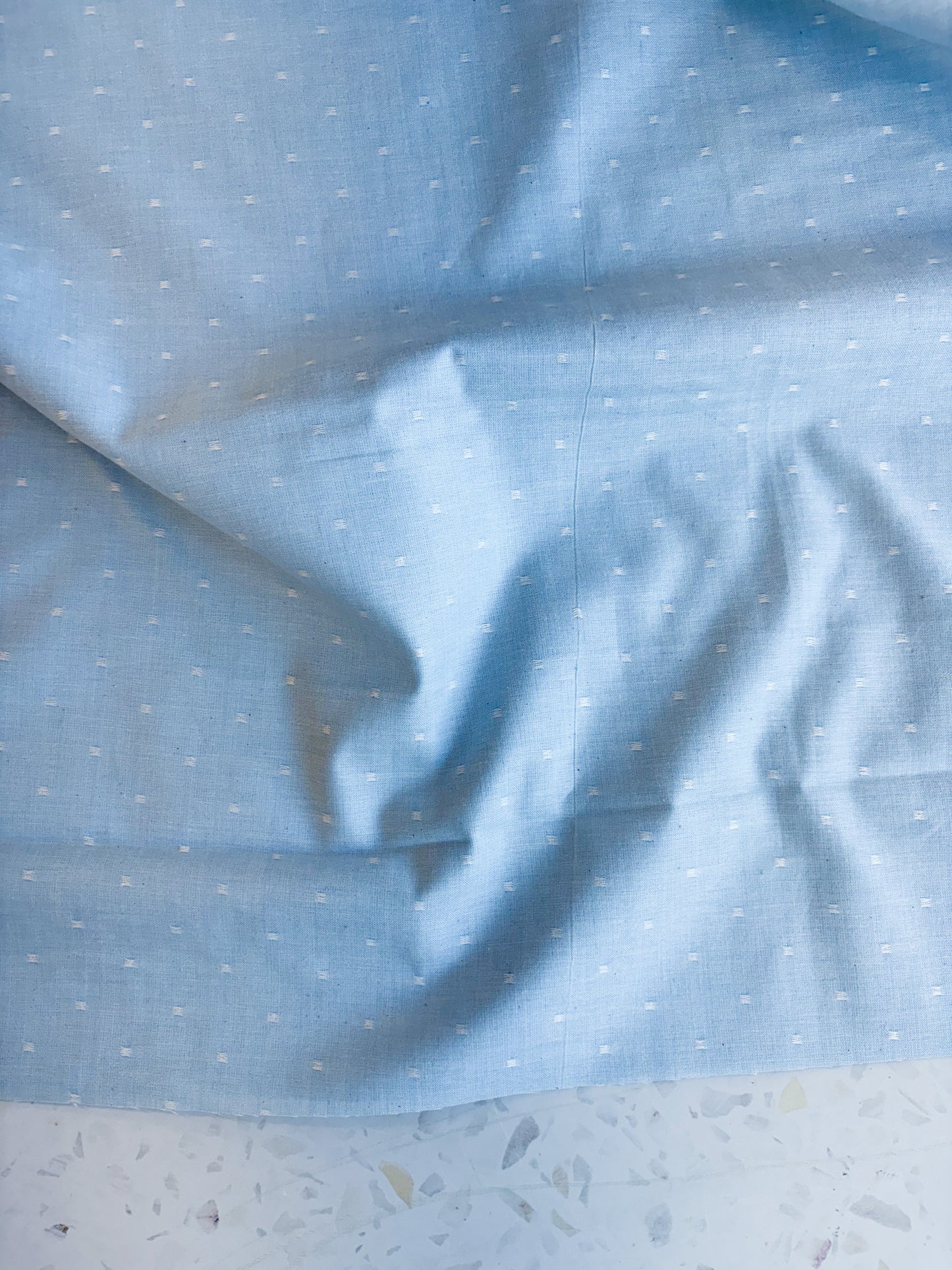 Summer Solstice Lightweight Cotton in Sky Blue Chambray