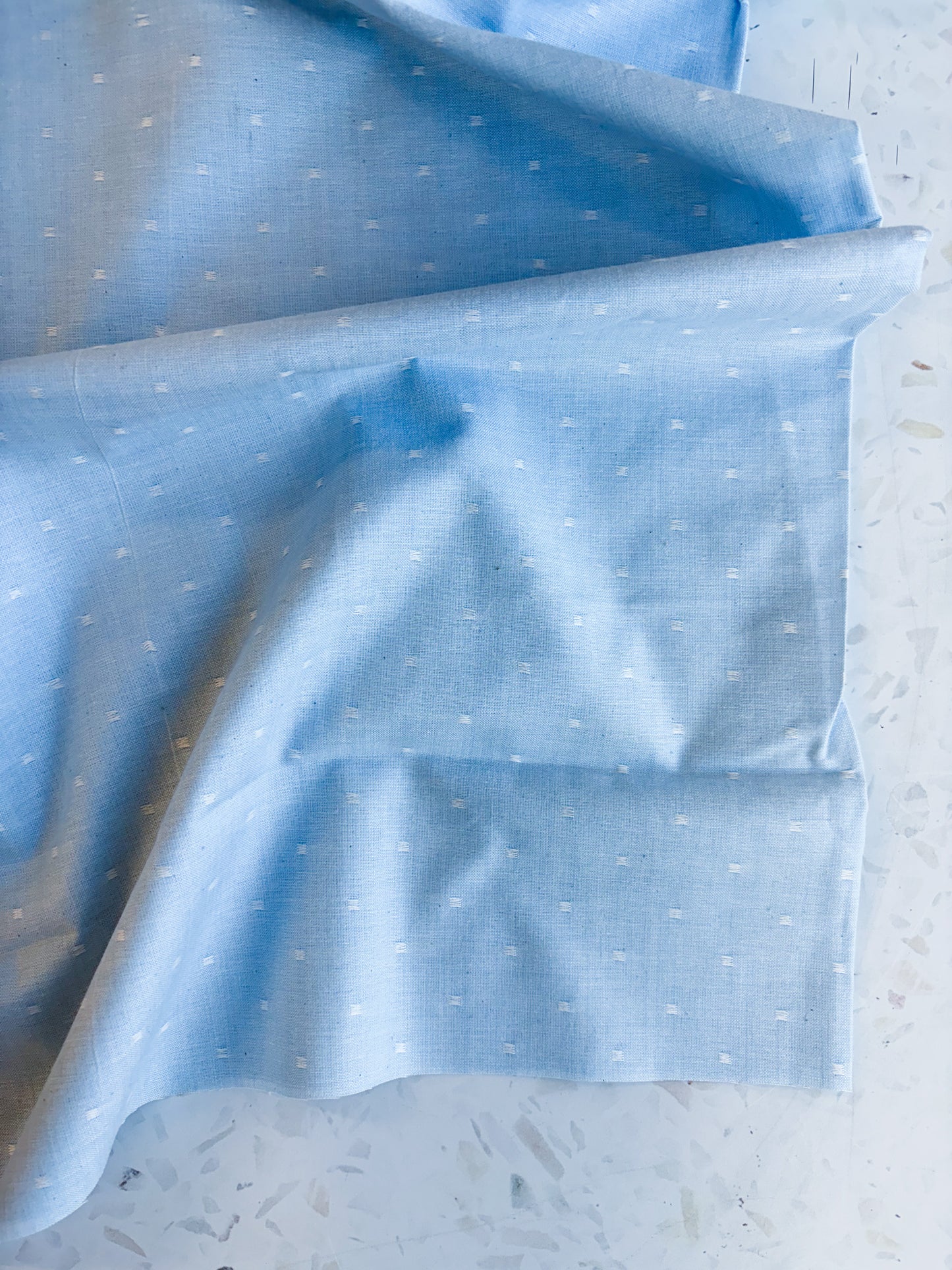 Summer Solstice Lightweight Cotton in Sky Blue Chambray