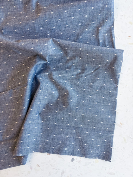 Summer Solstice Lightweight Cotton in Indigo Chambray
