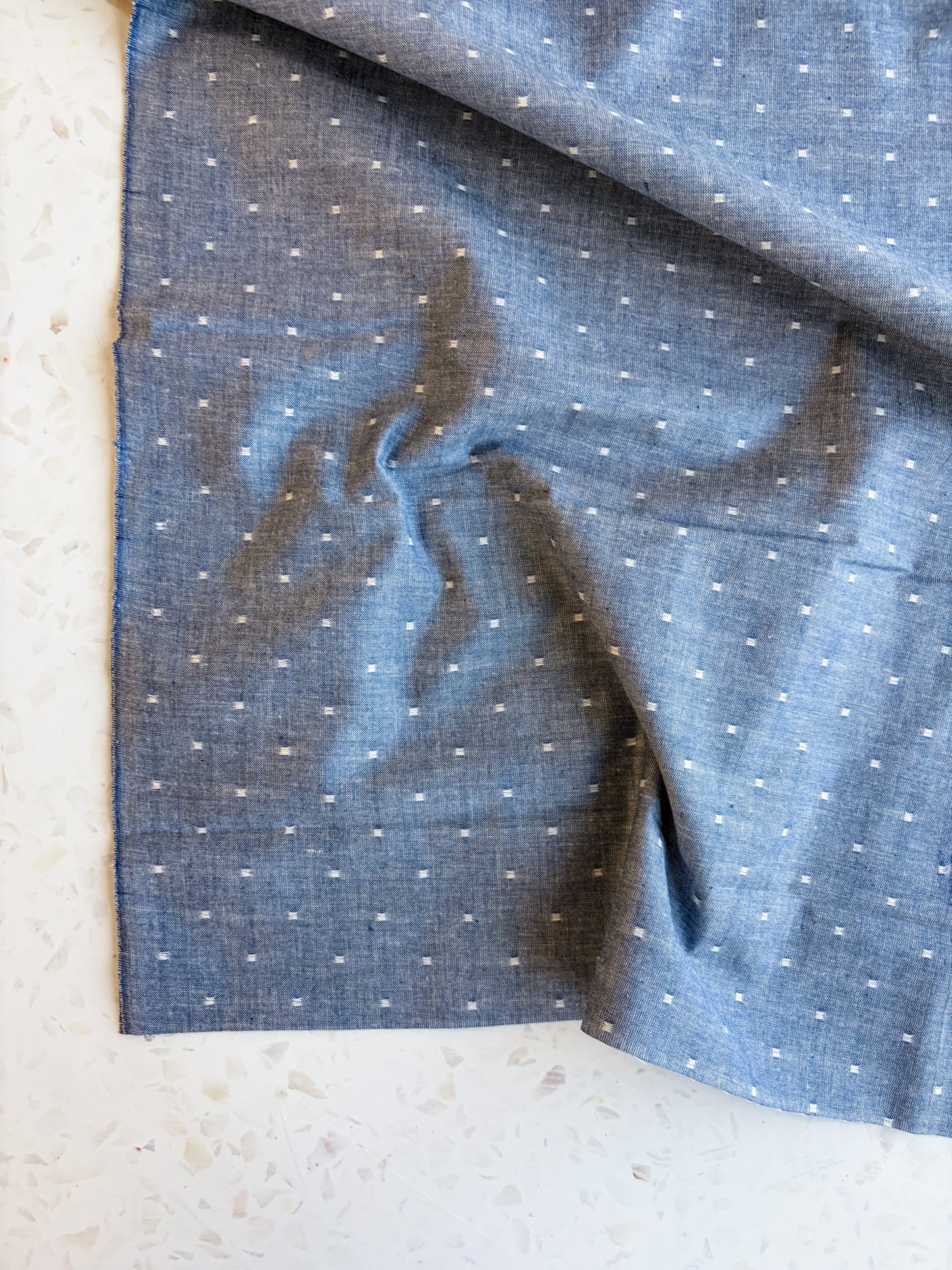 Summer Solstice Lightweight Cotton in Indigo Chambray