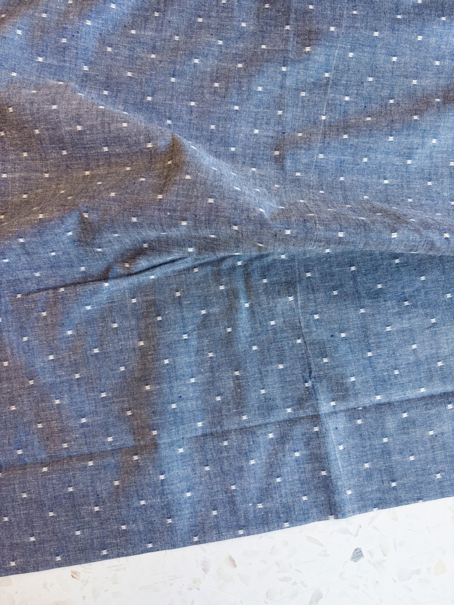 Summer Solstice Lightweight Cotton in Indigo Chambray