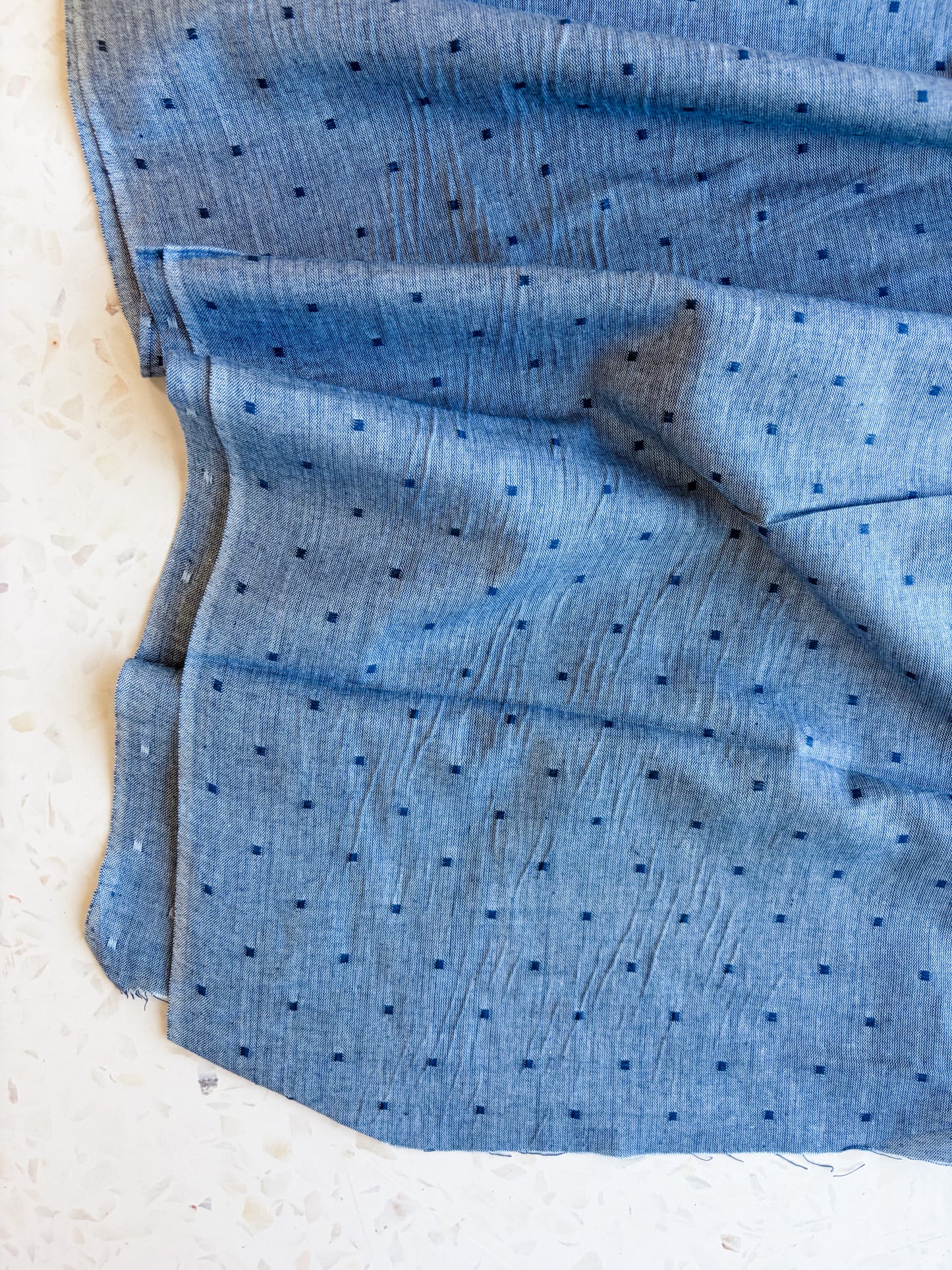 Summer Solstice Lightweight Cotton in Nautical Blue Chambray