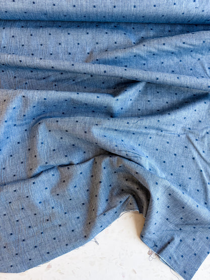 Summer Solstice Lightweight Cotton in Nautical Blue Chambray