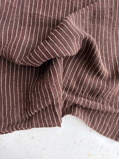 Harbor Stripe Linen/Rayon Blend in Pier