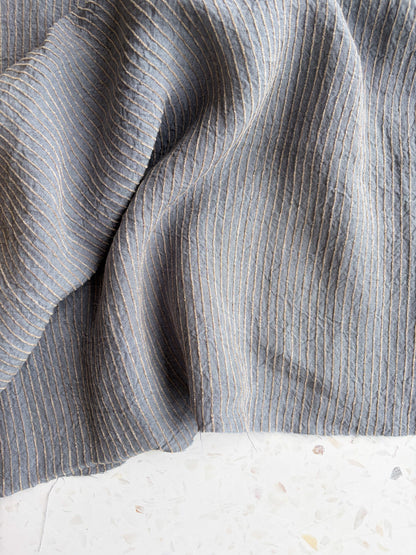Harbor Stripe Linen/Rayon Blend in Seafoam