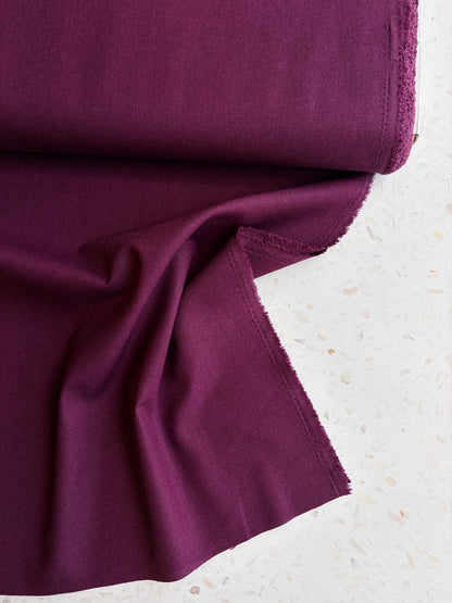 Birchwood Cotton/Linen Blend in Plum