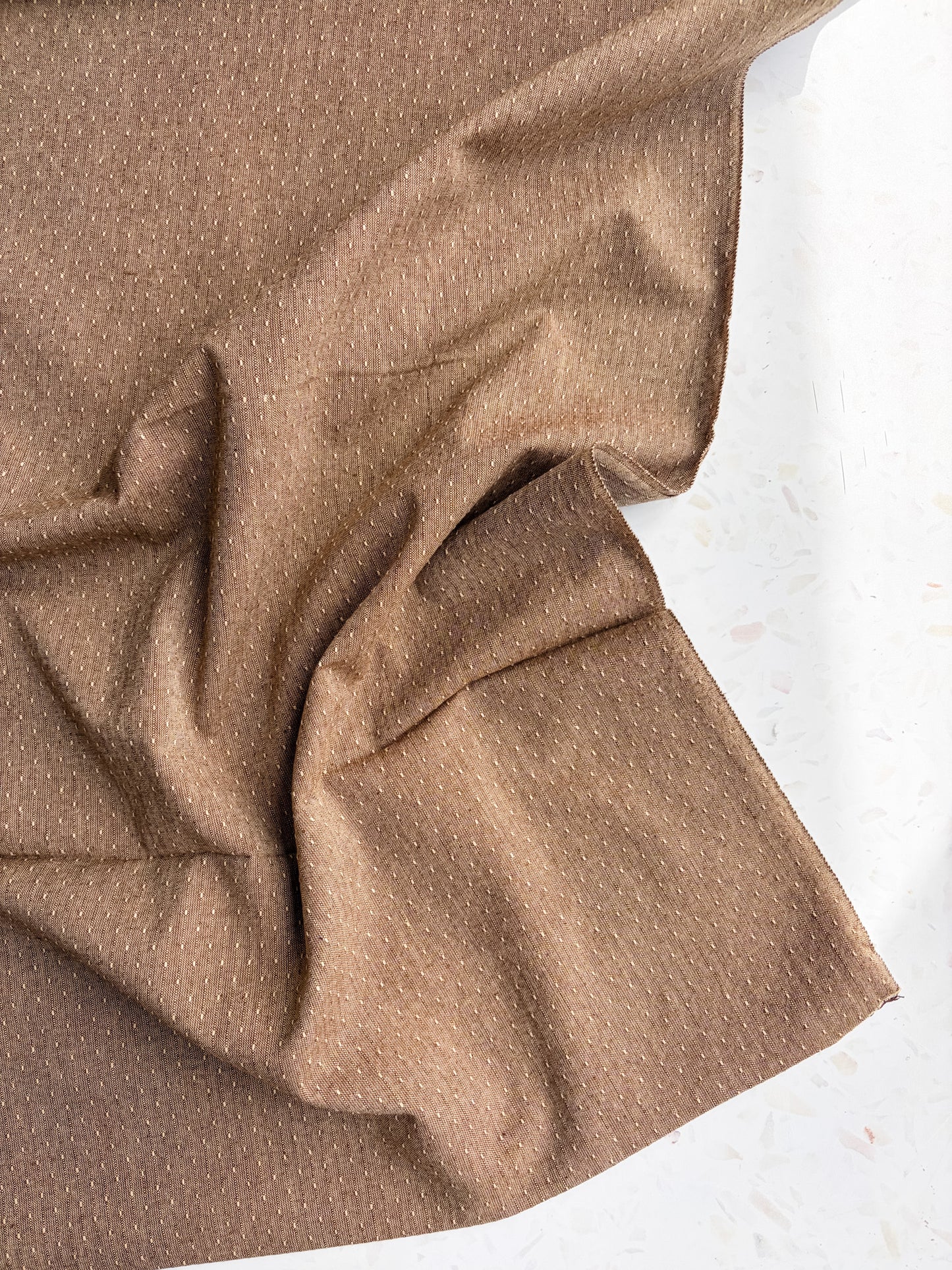 Gathering Cloth Sun Stitch in Latte