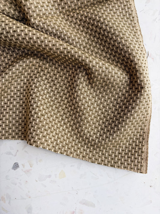 Gathering Cloth Basket Weave Cotton in Lichen