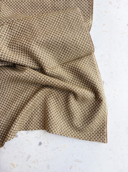 Gathering Cloth Basket Weave Cotton in Lichen