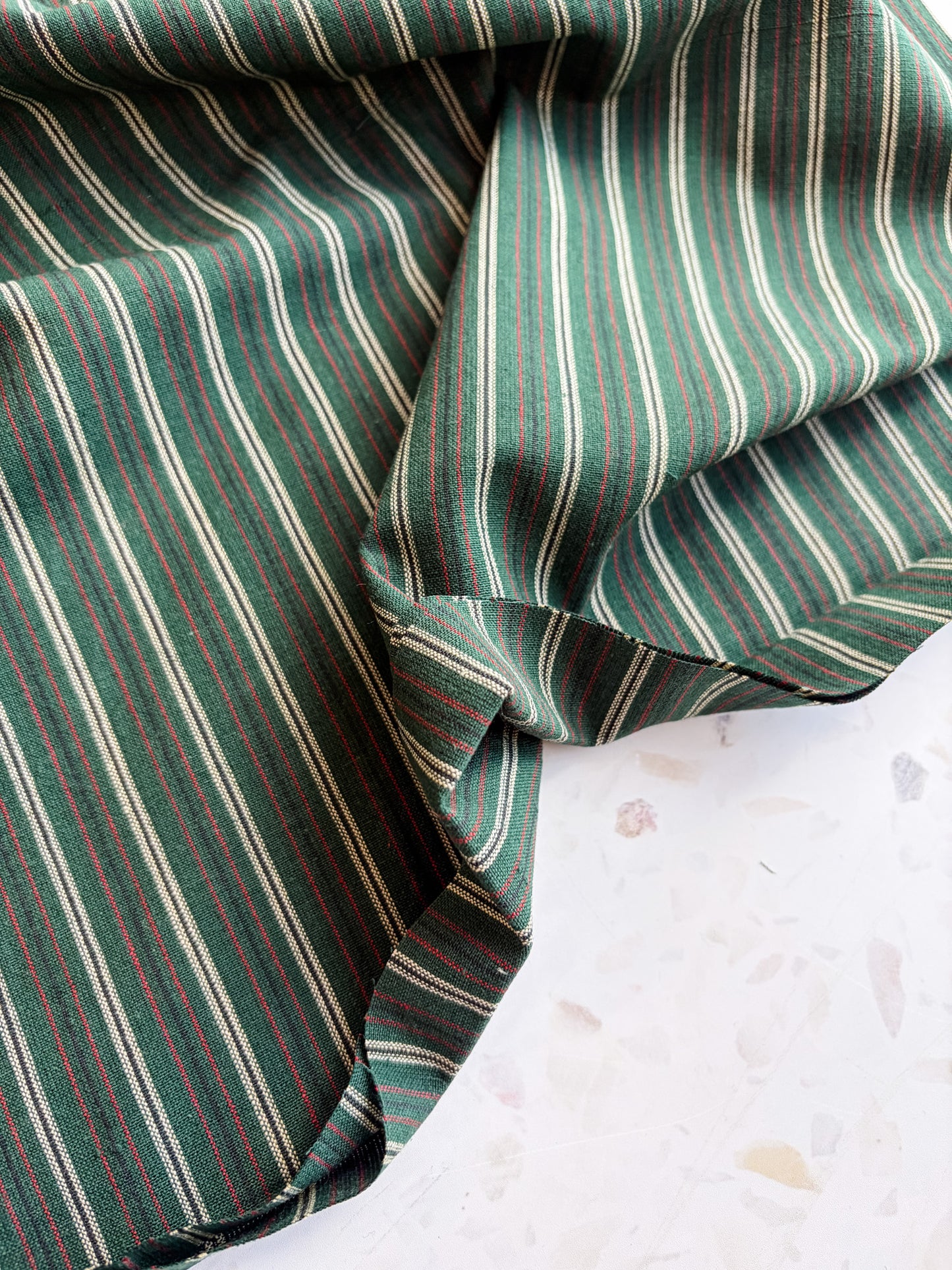 Gathering Cloth Merchant Stripe in Juniper