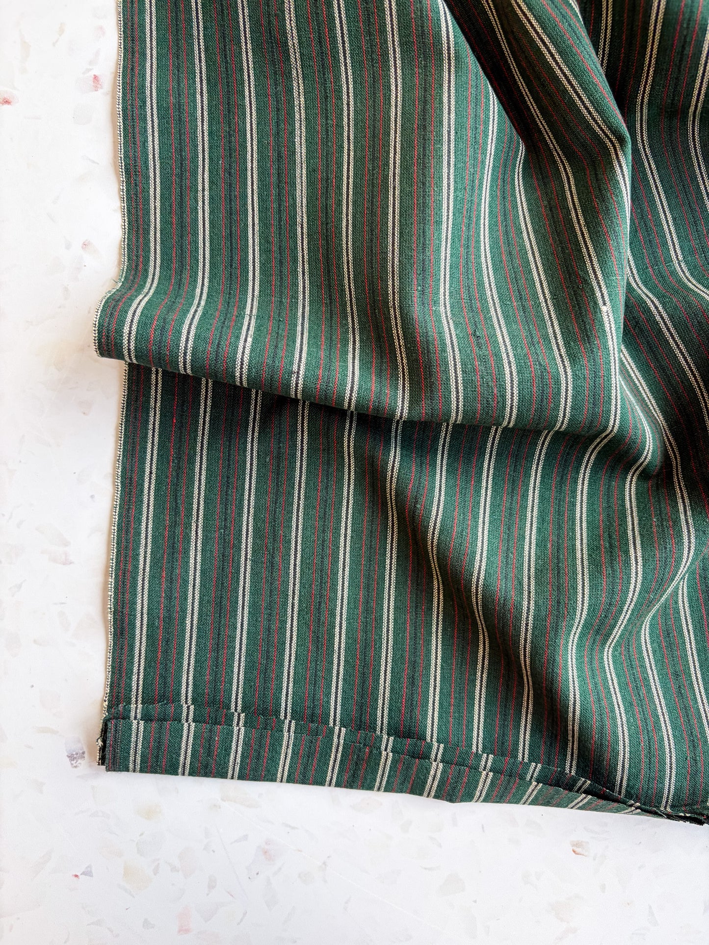 Gathering Cloth Merchant Stripe in Juniper