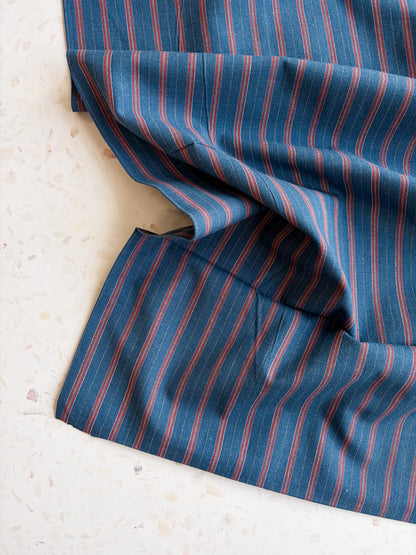 Gathering Cloth Merchant Stripe in Bluebird