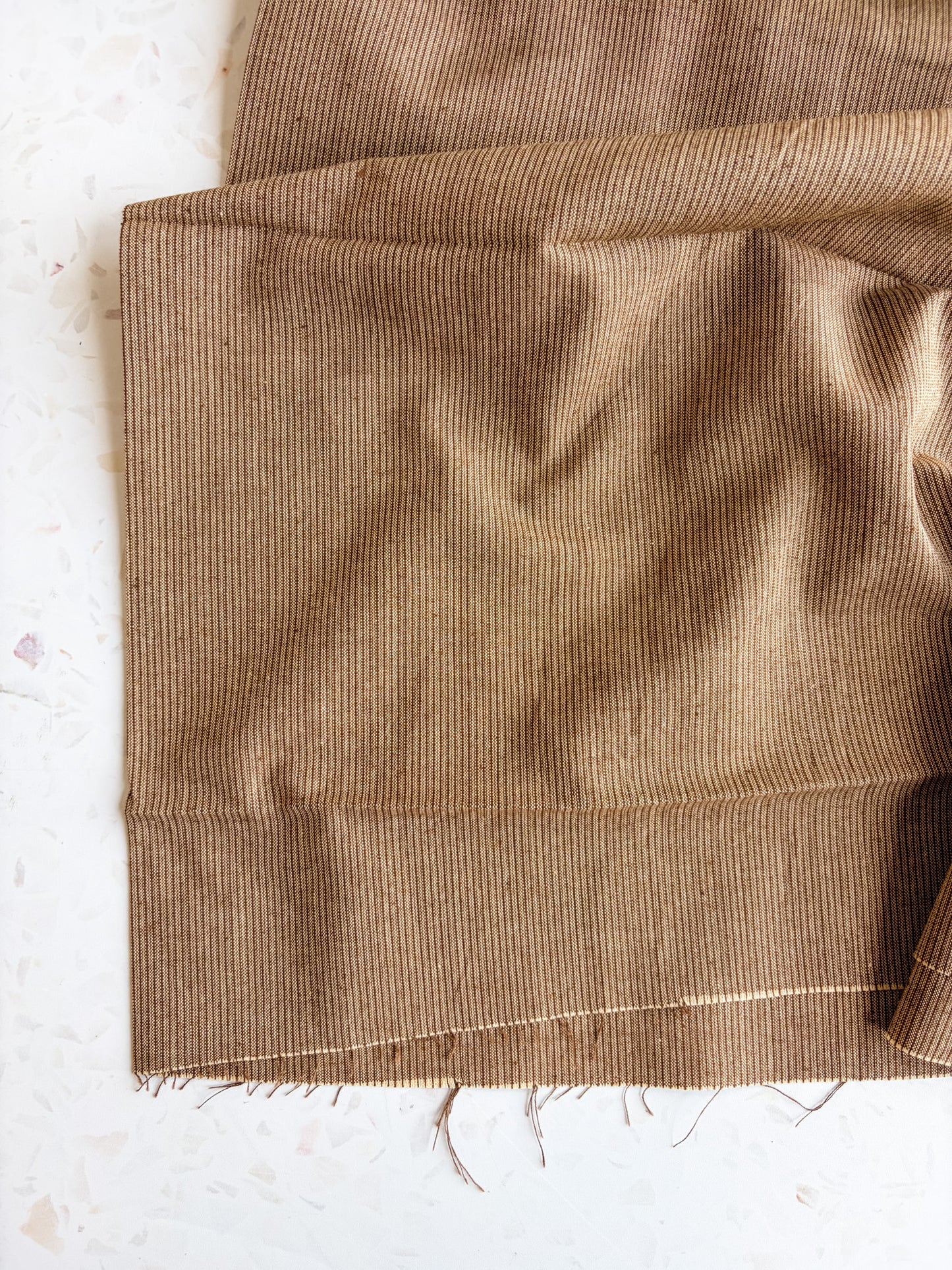 Gathering Cloth Merchant Stripe in Leather