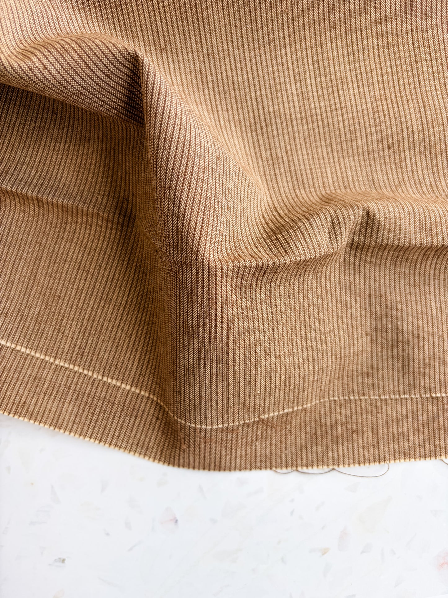 Gathering Cloth Merchant Stripe in Leather