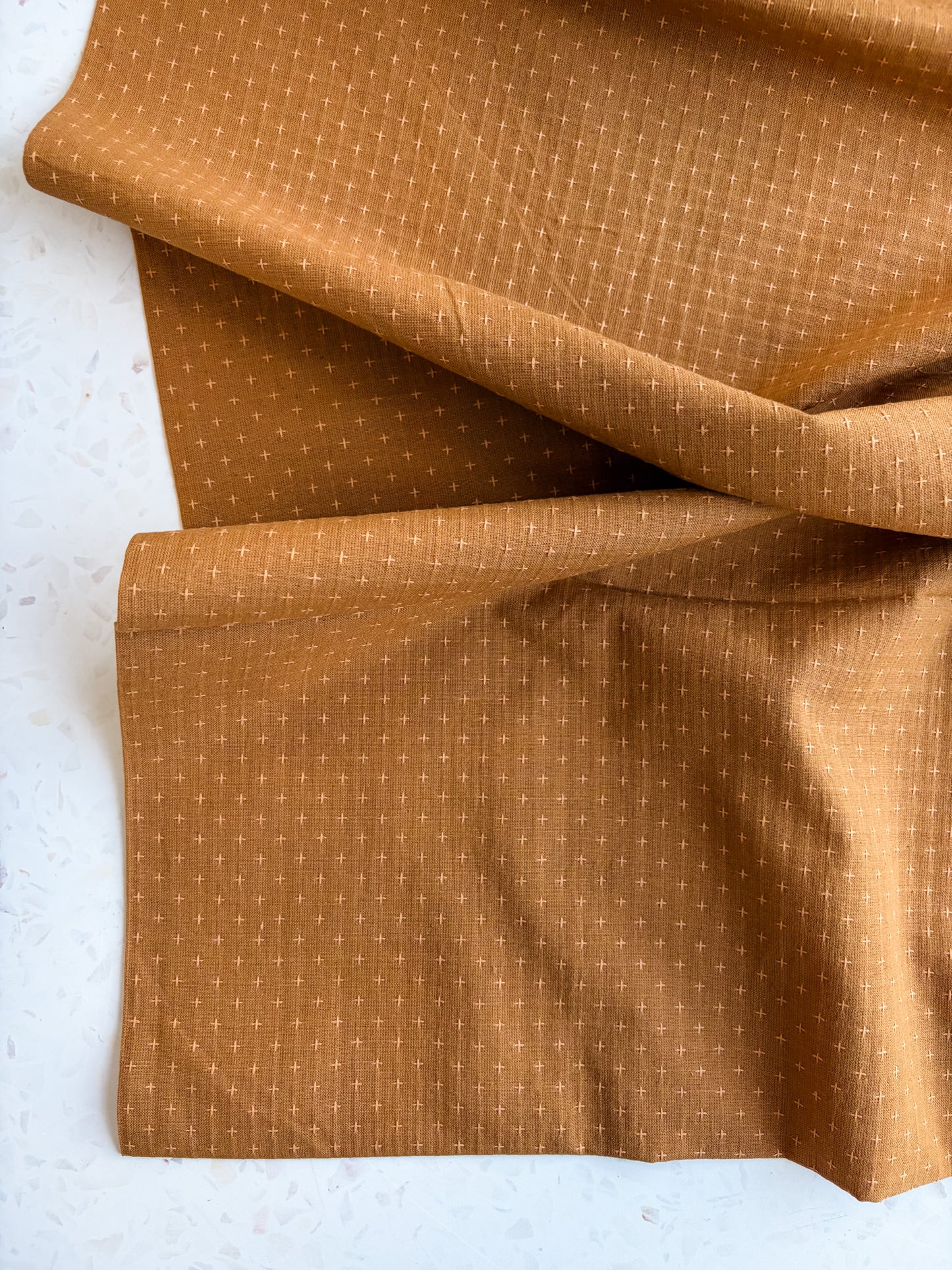 Gathering Cloth Heritage Stitch in Marigold