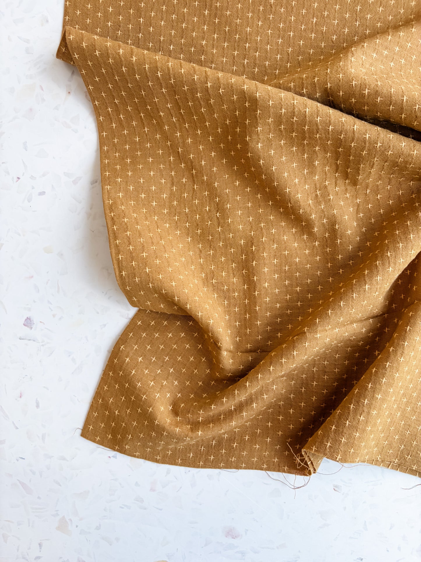 Gathering Cloth Heritage Stitch in Honey