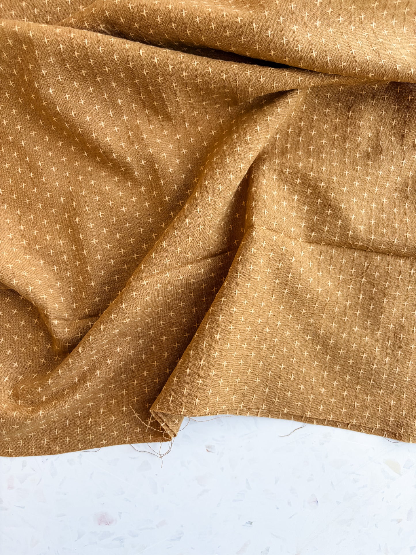 Gathering Cloth Heritage Stitch in Honey