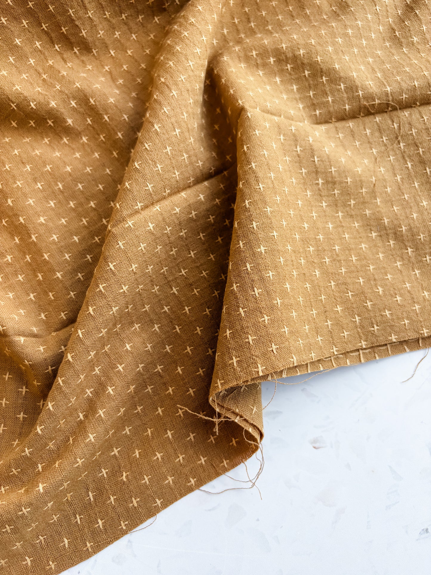 Gathering Cloth Heritage Stitch in Honey