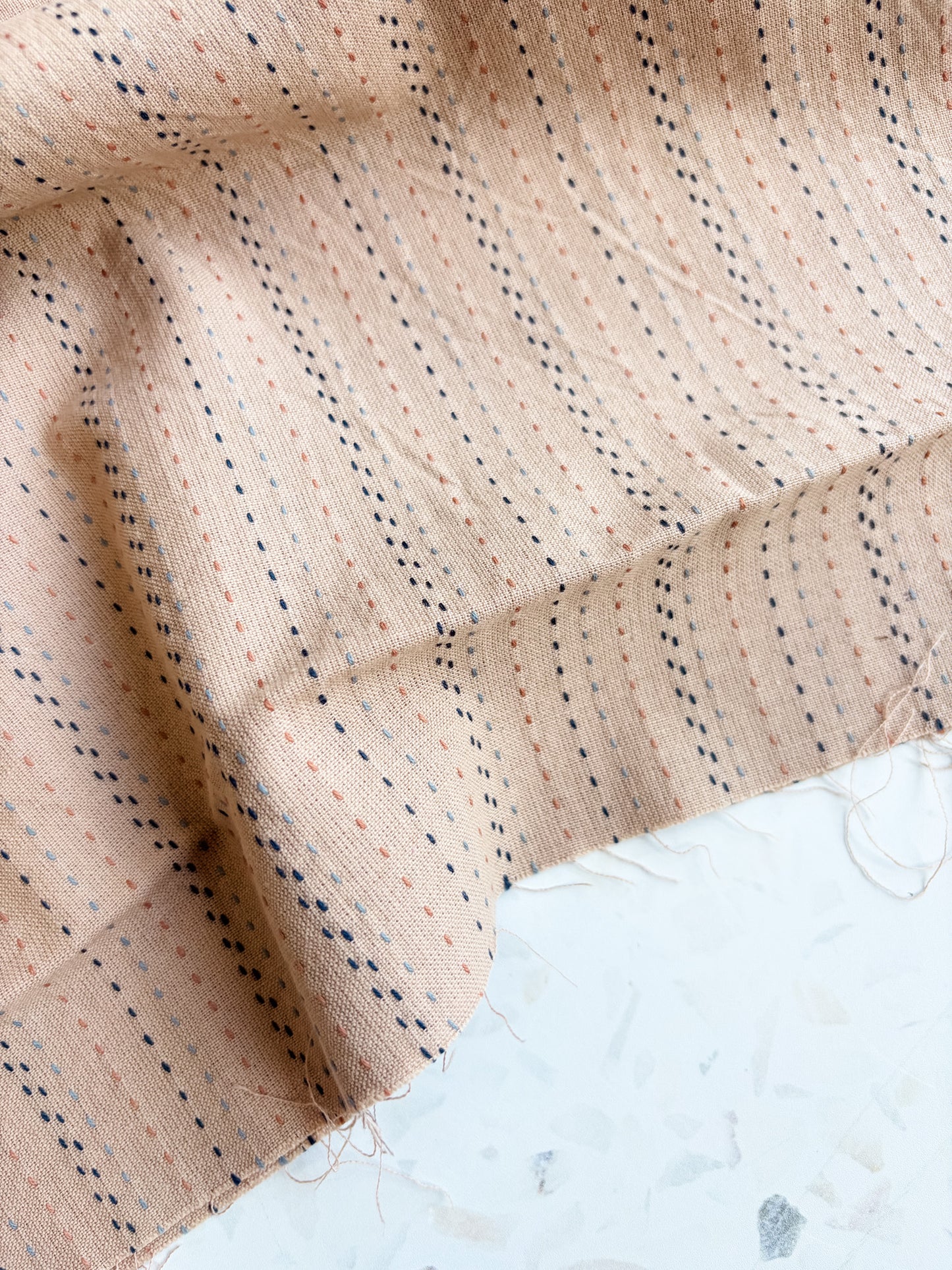 Nikko Embroidered Wovens – Stitches in Oatmeal