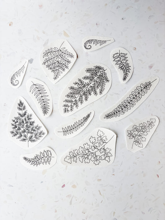 Ferns Embroidery Patterns - Stick and Stitch Botanical Embroidery