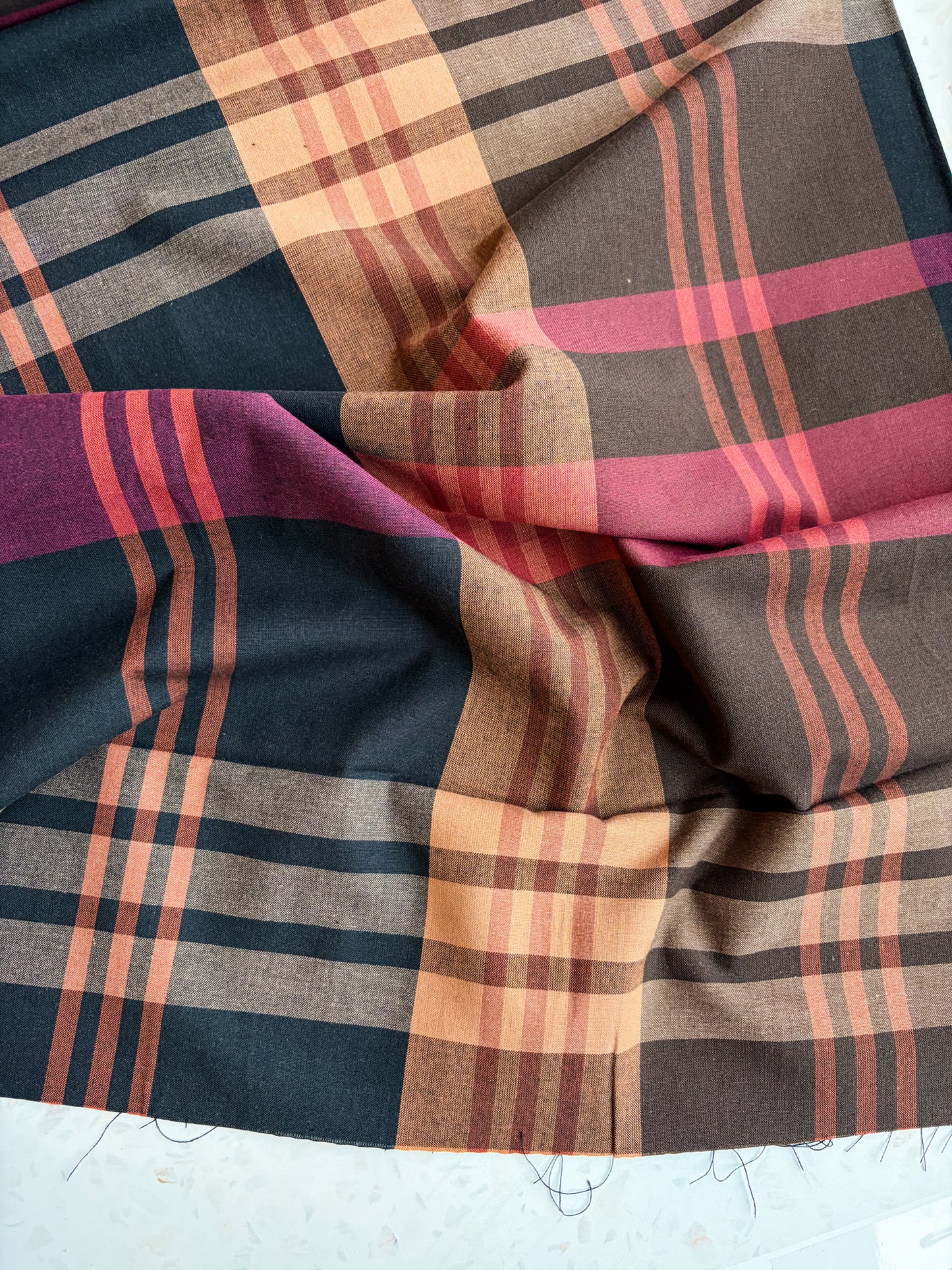 Fableism Lumiere Wide Width Plaids: House Dress in Mahogany