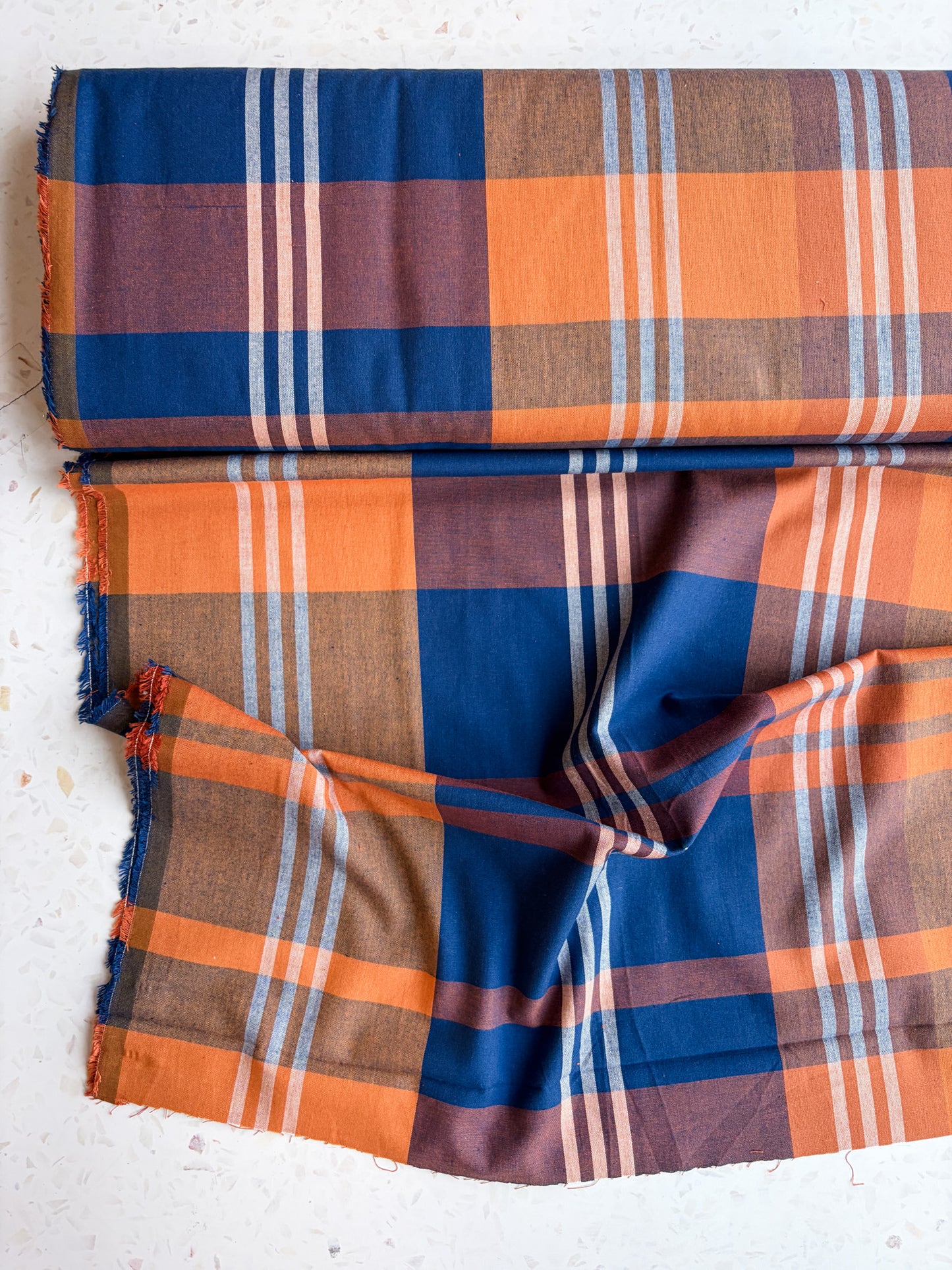 Fableism Lumiere Wide Width Plaids: House Dress in Starboard