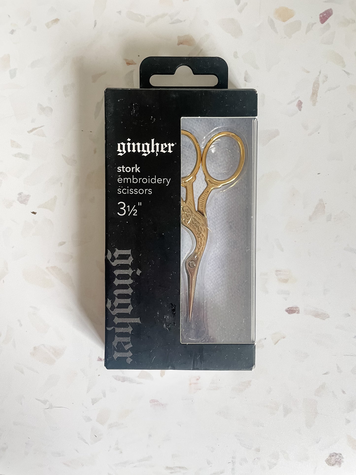 Gingher Gold Stork Embroidery Scissors