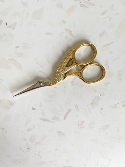 Gingher Gold Stork Embroidery Scissors