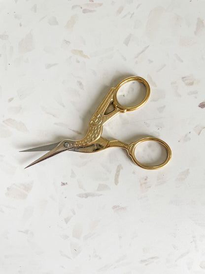 Gingher Gold Stork Embroidery Scissors