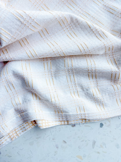 Gathering Cloth Heritage Stitch in Bone