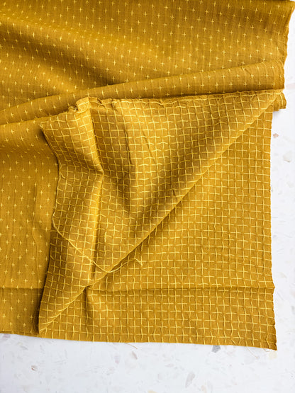 Gathering Cloth Cross Stitch in Sunflower