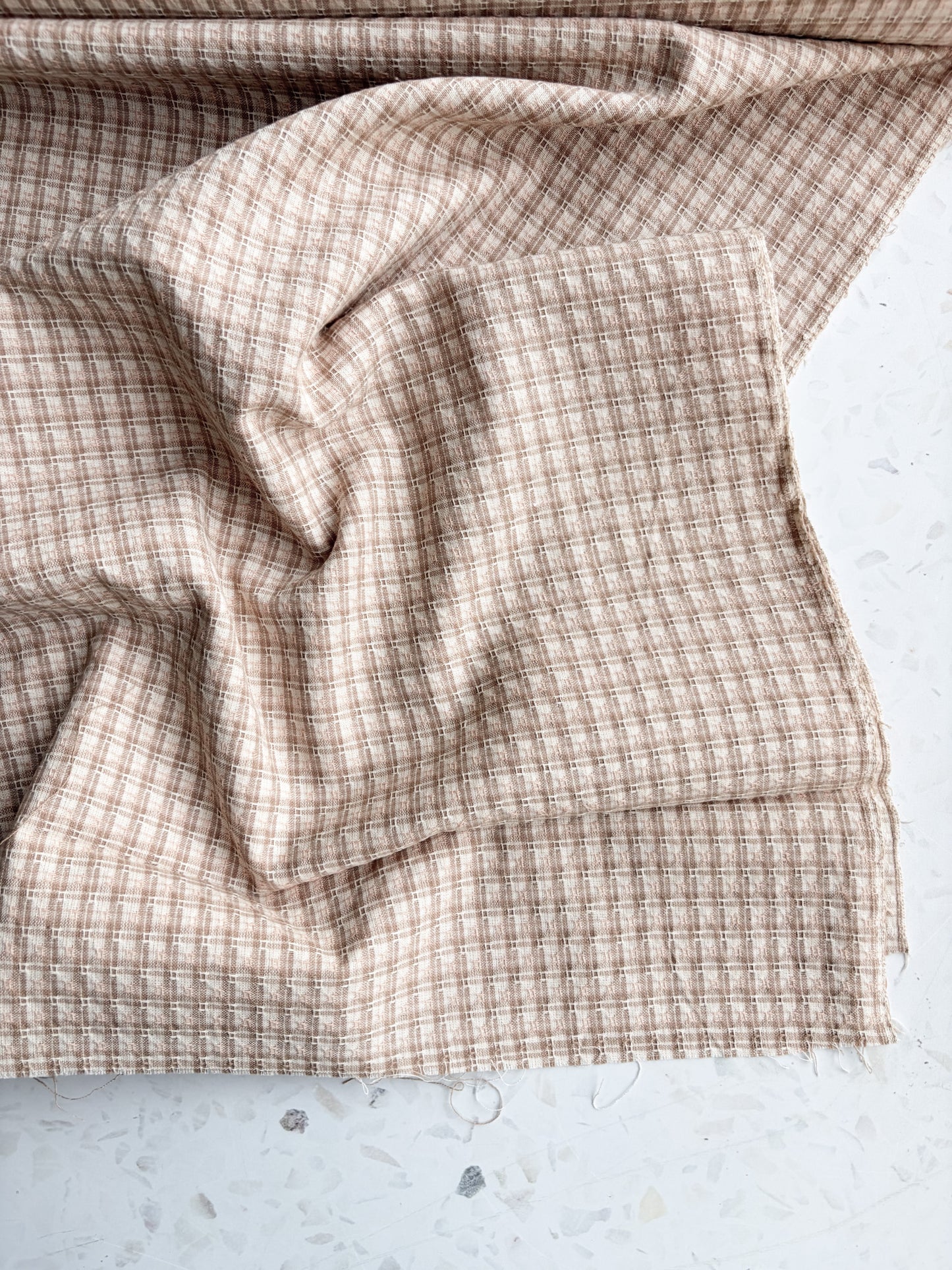 Gathering Cloth Heritage Stitch in Flax