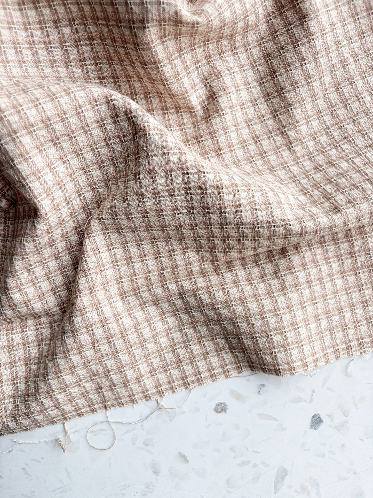 Gathering Cloth Heritage Stitch in Flax