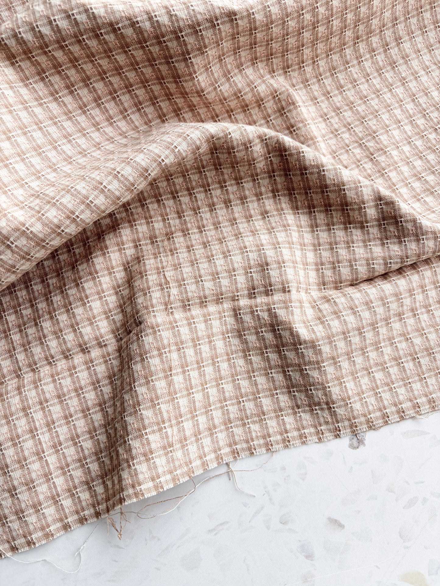 Gathering Cloth Heritage Stitch in Flax