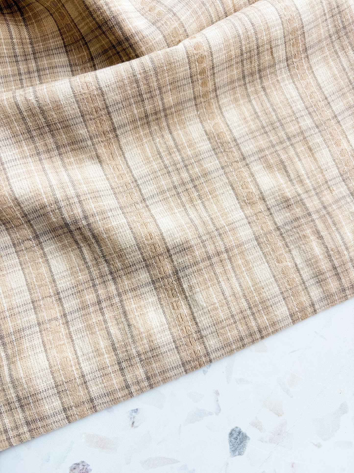 Gathering Cloth Merchant Check in Oatmeal