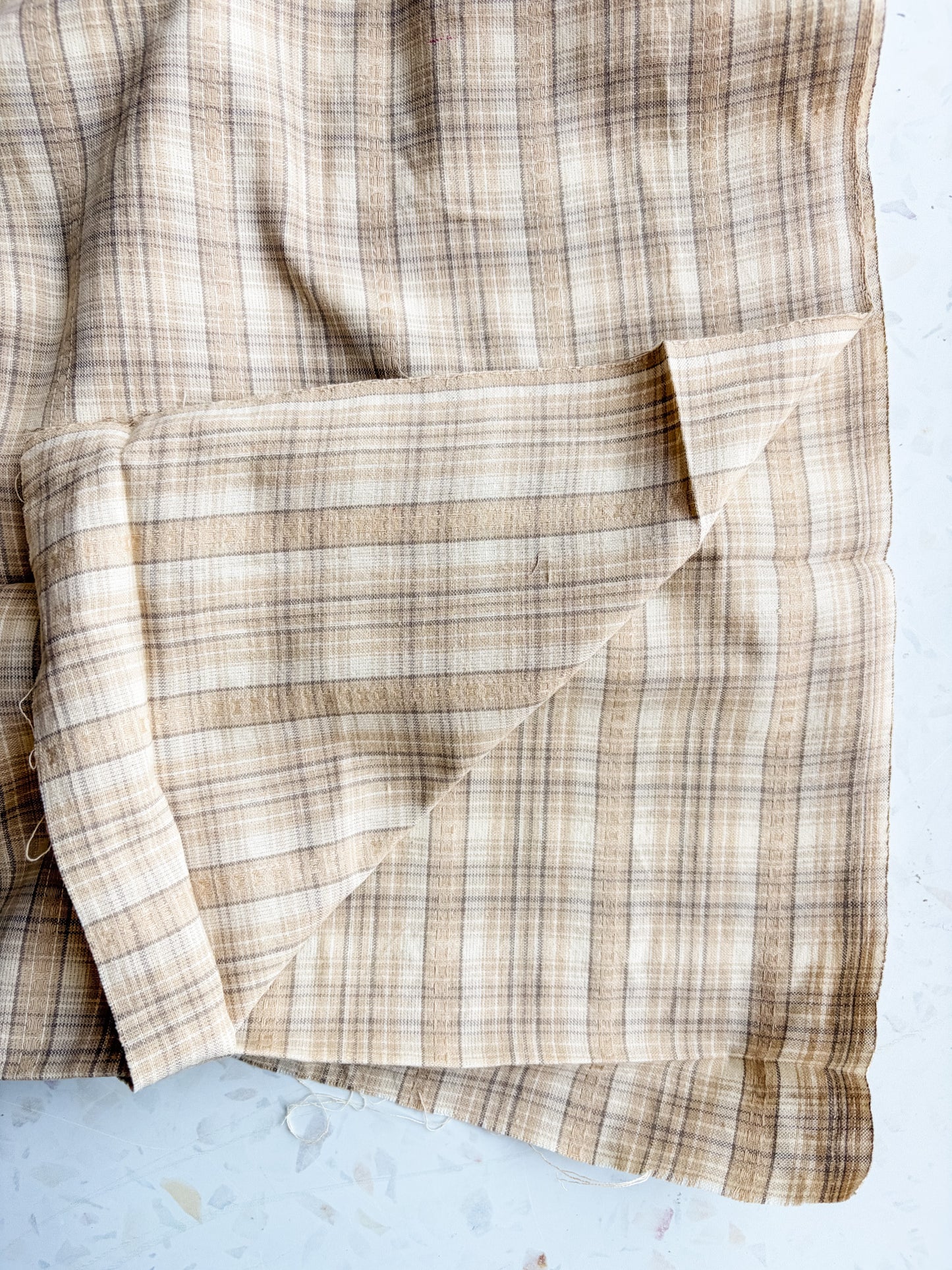 Gathering Cloth Merchant Check in Oatmeal