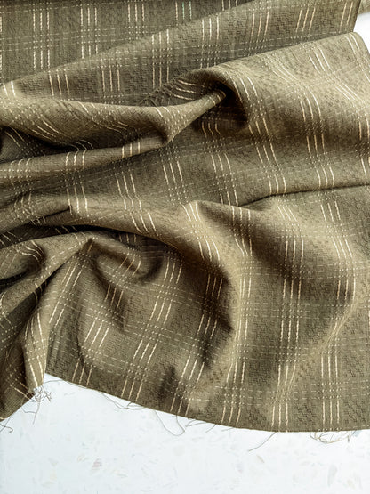 Gathering Cloth Heritage Stitch in Olive Grove