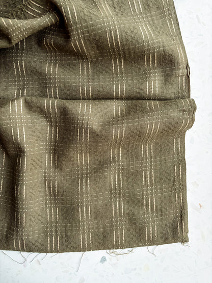 Gathering Cloth Heritage Stitch in Olive Grove