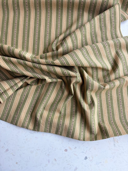 Gathering Cloth Merchant Stripe in Hedgerow