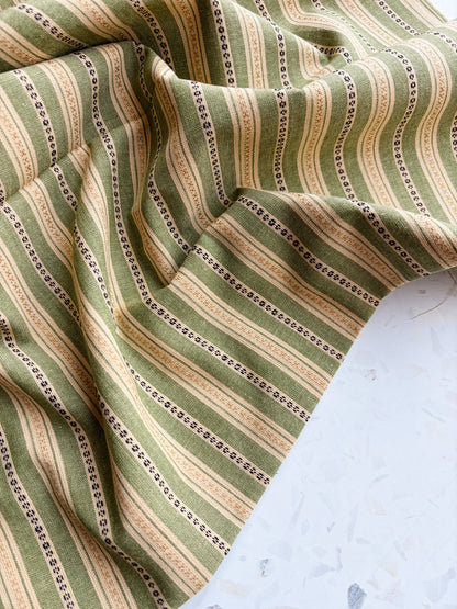 Gathering Cloth Merchant Stripe in Hedgerow