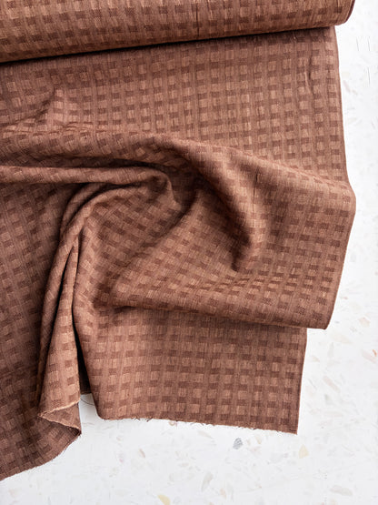 Gathering Cloth Waffle Weave in Walnut