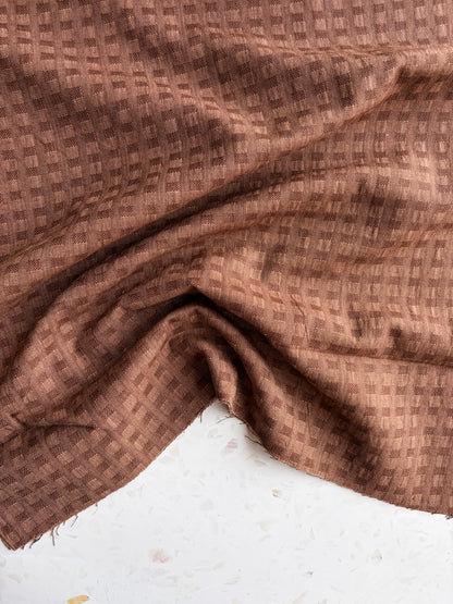 Gathering Cloth Waffle Weave in Walnut