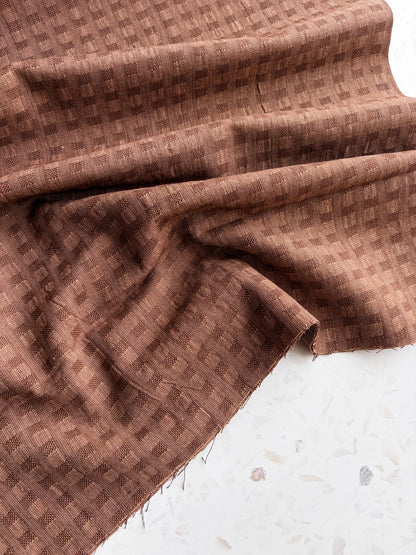 Gathering Cloth Waffle Weave in Walnut