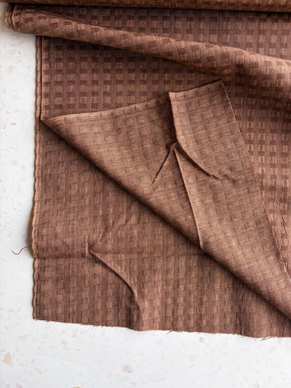 Gathering Cloth Waffle Weave in Walnut