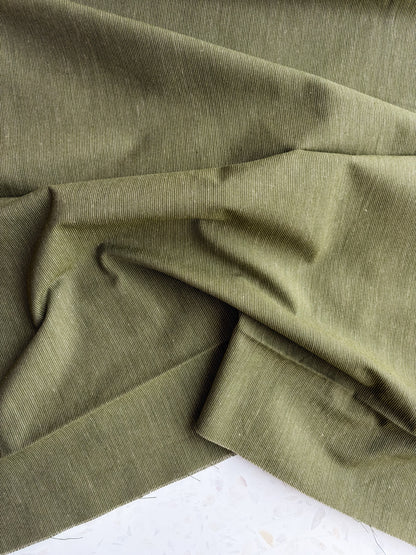 Gathering Cloth Merchant Stripe in Loden