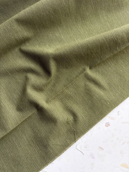 Gathering Cloth Merchant Stripe in Loden