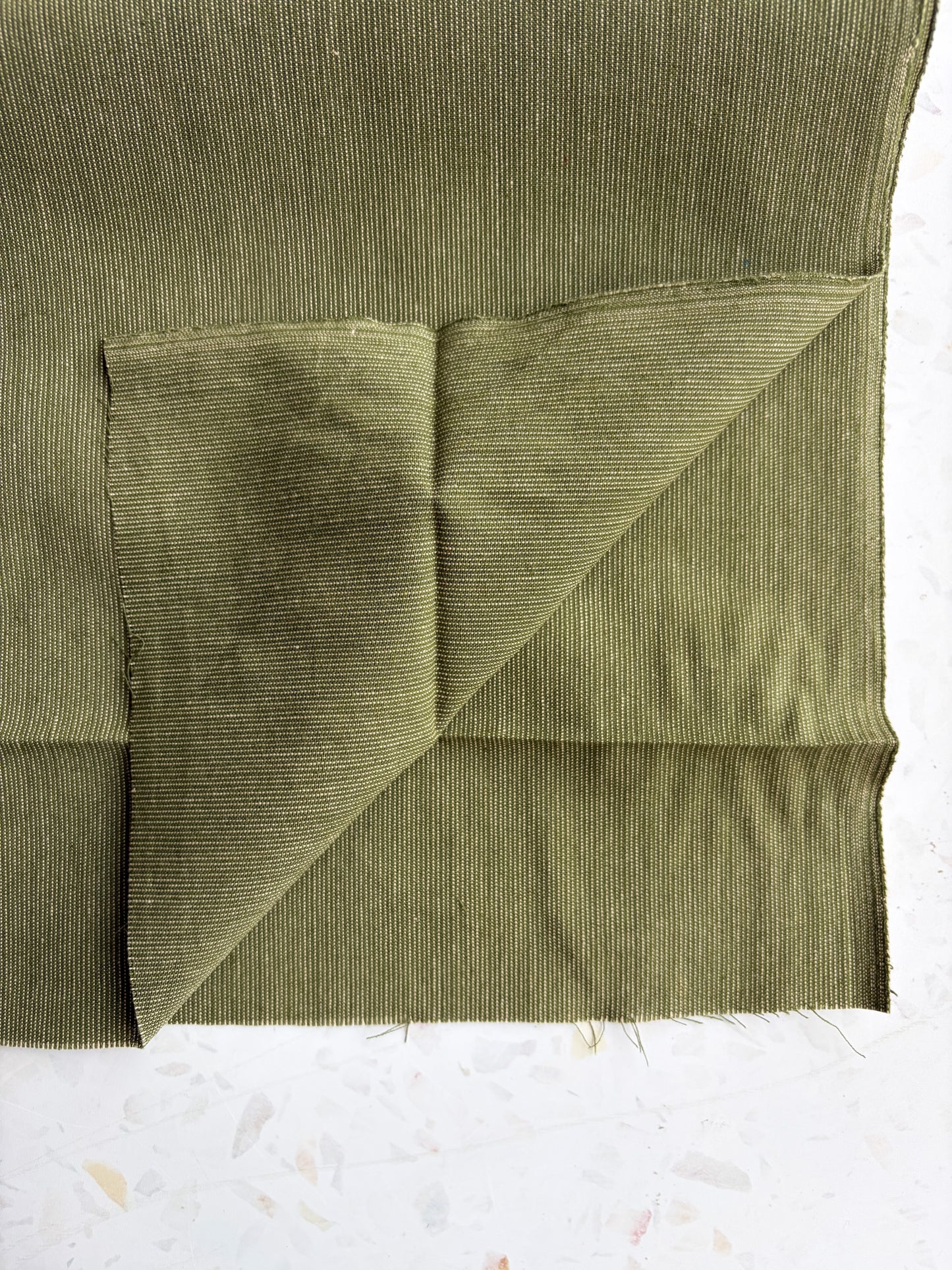 Gathering Cloth Merchant Stripe in Loden